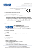 Deklaracja właściwości użytkowych nr 052/01/23 - Przeciwpożarowa klapa odcinająca  FDA-12 i FDA2-12