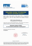 Krajowa Ocena Techniczna - ITB-KOT-2020/1580