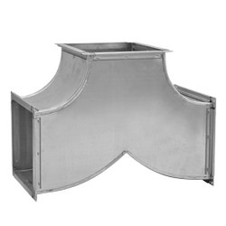 Rectangular T-Pieces & Crossings - Airflow Optimization | Alnor