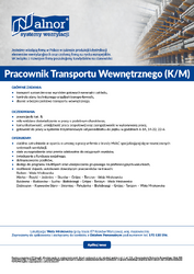 Zdjęcie rodziny produktów: Pracownik Transportu Wewnętrznego (K/M)