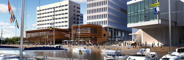 Waterfront in Gdynia - round ventilation ducts and fittings with the leak-tightness class - “D”